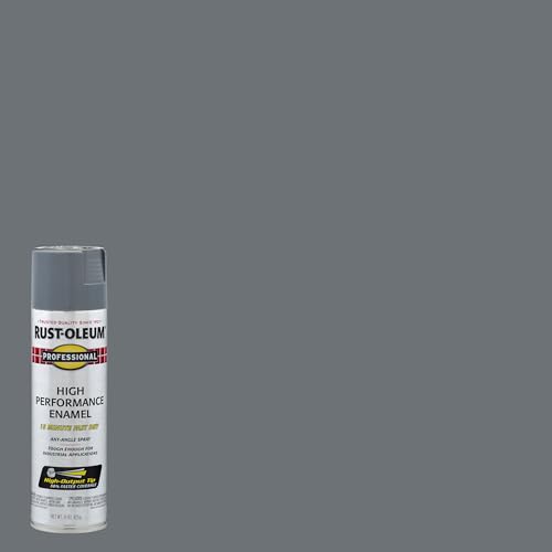 Image of Rust-Oleum 7587838 Professional High Performance Enamel Spray Paint, 15 oz, Gloss Dark Machine Gray