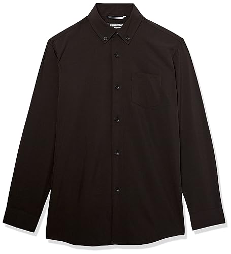 Alexis Bendel Boys' Slim Fit Super Stretch Solid Button Down Shirt
