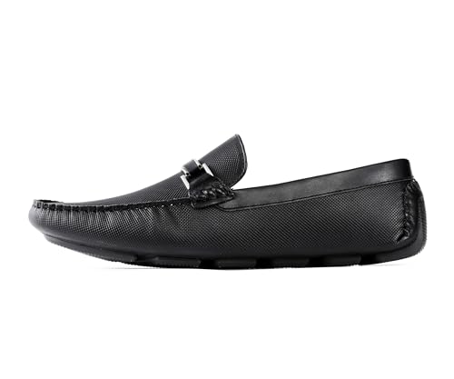 Amali Cola - Driving Moccasins for Men – Mens Slip On Loafers, Moccasins, Slip-on Dress Shoes - Driving Loafers with Matching Color Bit2