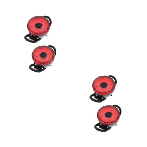 BESTonZON 2sets Bike Tail Light Lightweight and Portable LED Rear Lamp for Night Riding Road and Mountain Bike Light Easy to Install for Safety Cycling Adventures 2pcs*2