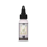 Dynamic Bright White Tattoo Ink 30 ml (1 oz) – Couleur de tatouage haut de gamme hautement pigmentée – Conforme à la norme REACH – Végétalien – Fabriqué aux États-Unis – Pour lignes, points forts et