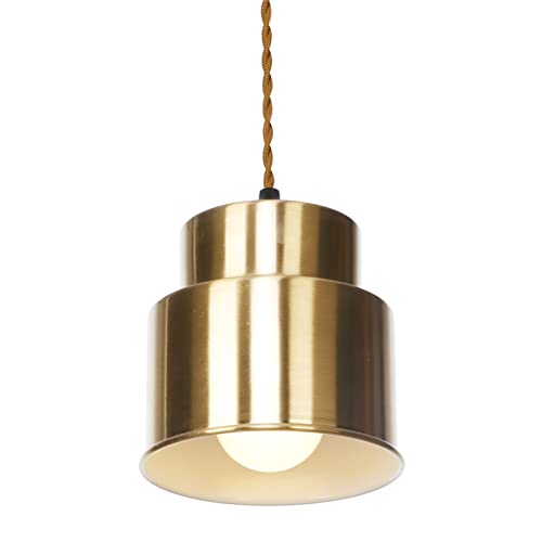 Luces Colgantes de Techo HNVBDOPAE Lámpara de Metal Oro con Cable Ajustable Modelo D/B 5