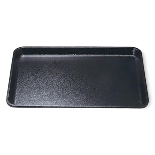 J-kitchens お盆 FRP尺5 長角ケヤキ トレー ( 盆 トレイ おぼん ) 黒 ブラック 滑らない 45cm 漆器 ( 強度 樹脂 ) 日本製 食洗機対応