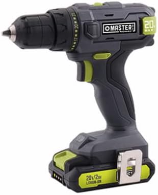 Master Mechanic ML-CD177GD-200S 20-Volt Compact Cordless Drill Kit, 3/8-In., Battery - Quantity 1