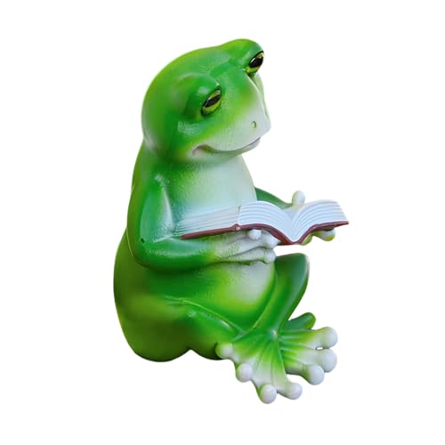 Figurine décorative de lecture – Statue d'animal en résine peinte - 8