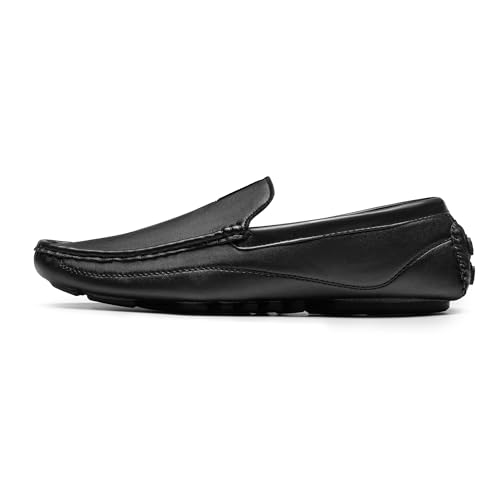 Bruno Marc Men's Black Driving Moccasins Penny Loafers Slip on Loafer Shoes Size 13 BM-Pepe-22