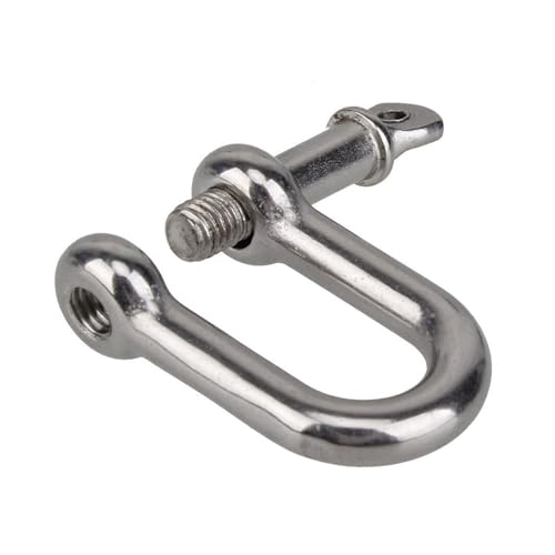 Manille droite en D M6 inox haute résistance pour un gréement marin irréprochable