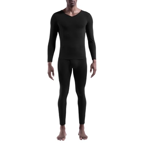 Tee shirt homme noir uni col rond avec tenue compression sport et survêtement running