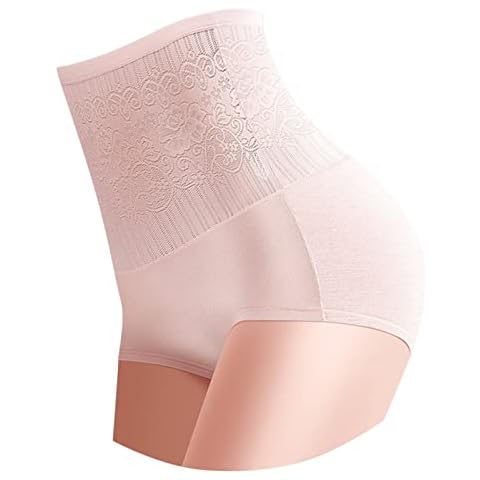 N/AX Sexy Underwear Shaper Body Pants Ladies Control Lifter Waist Panty Shapewear Womens Slim Waist Panties Butt Tummy Briefs for Women High Waist Underwear(L-XXL) White Cover