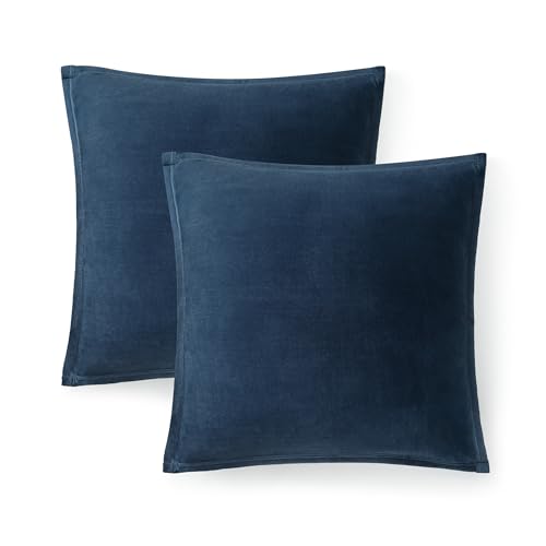 UGG Coco 2-Pack Decorative Pillows - Soft & Plush Throw Pillow Inserts with Throw Pillow Covers - Perfect for Sofa Bed Living Room Decor or Home Decor 20 x 20 Dark Eve Blue