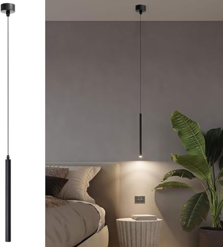 Listado y reviews de Lamparas colgantes led - cinco favoritos. 37 JBZ - Lámpara colgante LED con altura ajustable, iluminación colgante de 3000 K para isla de cocina, lámpara cilíndrica moderna para pasillo, recámara, comedor, bar, sala de...