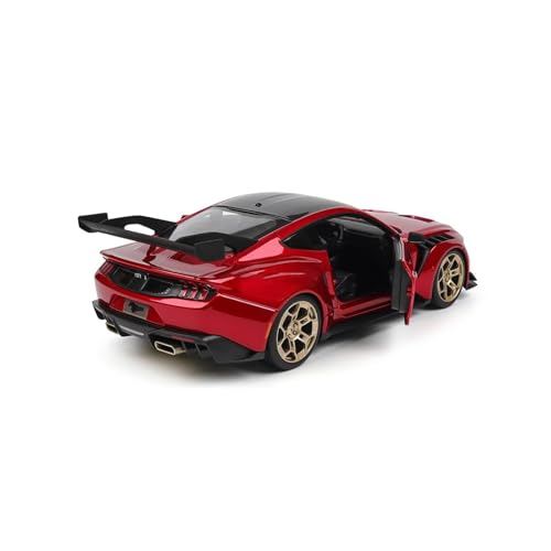 Modelo de coche de colección 1:18 HTLNUZD rojo miniatura 3