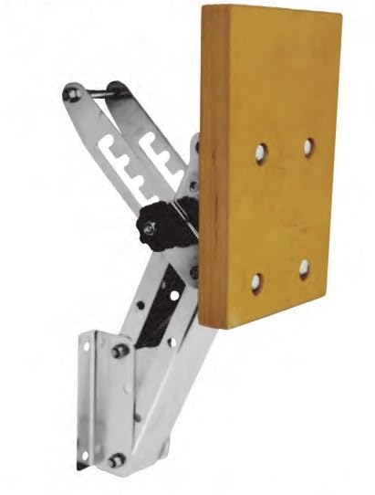 CAPE HORN Support Moteur INOX Hors-Bord escamotable et inclinable - Bois - 20CV