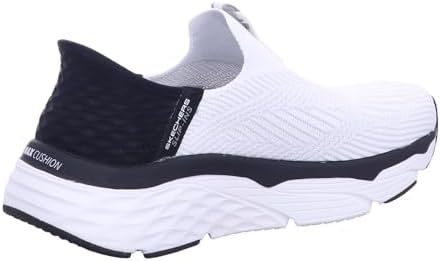 Skechers Women's Hands Free Slip-Ins Max Cushioning Elite-Smooth Transition Sneaker, White/Black, 9 | Image 4