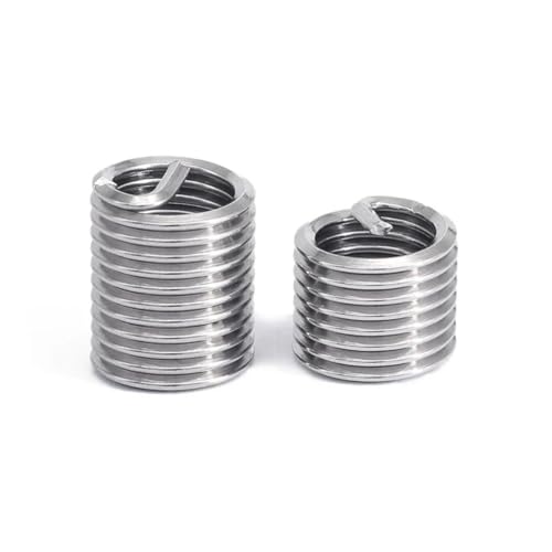 MMLFX Douille de vis d'insertion de Fil de Fil M6 M8 M10 M12 M14 réparation de Filetage en Acier Inoxydable (Size : M6x1.0x3D (50pcs))