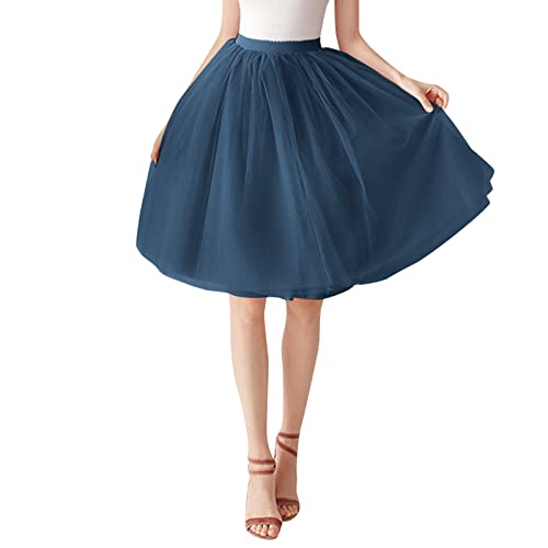 Damen Großes Kostüm Tüllrock Tutu Unterrock Kurz Ballkleid Ballett Tanzkleid Abendkleid Anlass Tumblr Mädchen (B-Navy, One Size) Damen Großes Kostüm Tüllrock Tutu Unterrock Kurz Ballkleid Ballett Tanzkleid Abendkleid Anlass Tumblr Mädchen (B-Navy, One Size)