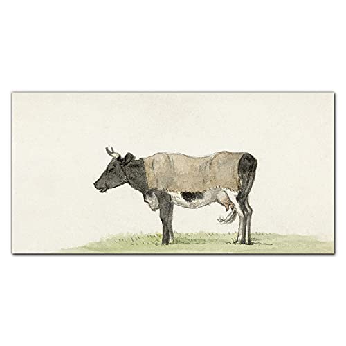 Impression sur verre acrylique de qualite premium deco vache 100x50