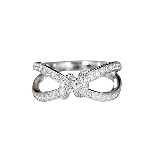 Solid 18k Gold Diamond Criss Cross Ring, Infinity Knot Diamond Ring, Lover's Knot Diamond Engagement Ring, All Size, 3 Gold Colors Available, Wholesale Available