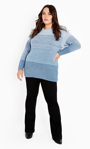 Image of Avenue Women's Plus Size Reese Ribbed Knit Sweater