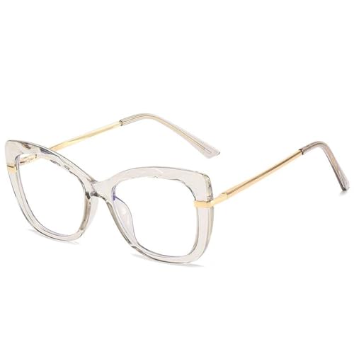Montures de lunettes rétro en cristal mixtes avec charnières à ressort flexibles