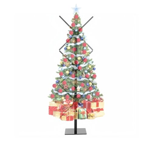 Image of Missyou 50-inch 3DHologramFan Christmas Tree Display and Stand, Rack 3 x 52cm Fans with Bluetooth,App & Remote ,Holographic Fan LED,Customizable Video Content for Exhibitions,Trade Shows,Advertising