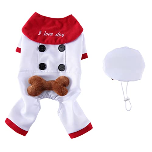 Disfraz para perro talla S blanco para Halloween y Navidad