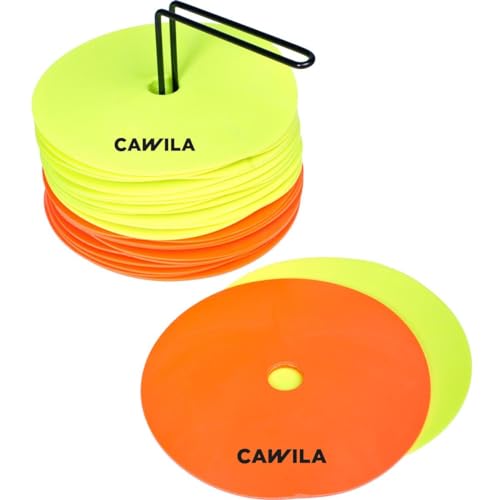 Disques de marquage au sol ronds Cawila de 15 cm pour l'entraînement sportif en lot de 24