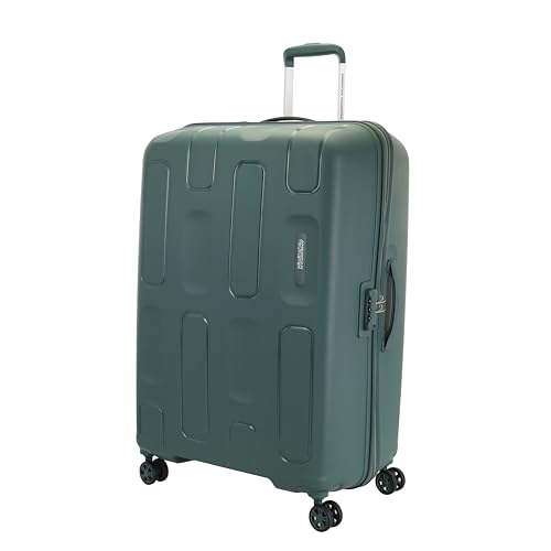 Image of American Tourister Ivy 2.0 | Large Size Check-in Trolley Bag (79 cm) | 360 8 Wheel Travel Luggage | Hard Case Polypropylene (PP) Suitcase | Combination Lock | Dark Forest