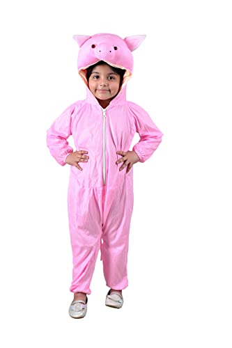 Image of BookMyCostume Pig Sooar Animal Kids Fancy Dress Costume 7-8 years