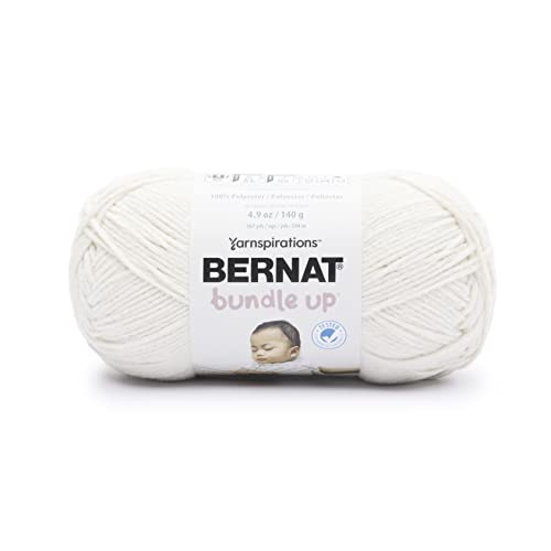 Image of Bernat Bundle Up Marshmallow Yarn of 141g /5oz - Polyester - 4 Medium (Worsted) - 267 Yards - Knitting, Crocheting & Crafts (Pack of 36)