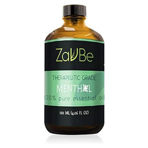 ZAVBE Menthol Breathe Essential Oil Blend 120 ml - Pure Essential Oil for Diffuser Undiluted Natural Therapeutic Grade Oils for Diffuser for Apartment Air Freshener
