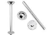 XENPER Pata de Mesa Camper y Caravana – Encastrable para Furgonetas y Campers, Tubo 70 cm de Altura, Ligera y Resistente – Soporte Estable para Mesas en Autocaravanas