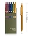 YOXMJDB Gel Pens, 6 Pcs 0.5mm Fine Point Smooth Writing Pens Cute Pen, High-End Series Black Ink Pen for Journaling Note Taking, School Office Supplies for Women Men (6 Pcs Gold Vintage)