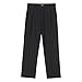Men's Baggy Casual Pants Dressy Striped Printed Straight Leg Trousers 2025 Pleated Wide Leg Sweatpants with Pocket Trendy Fashion Black