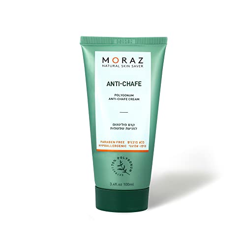 Moraz Herbal Anti-Chafing Cream – Non-Sticky, Paraben-Free & Hypoallergenic Anti-Blister Cream Protects Sensitive Skin from Rubbing, Chafing & Irritation – Friction Defense Anti Chafe Cream, 3.4 Fl Oz