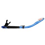 WERTSW Tempo Trainer Schwimmen Finis Schnorchel Voll Trocken Atemschlauch Tauchen Schwimmen Schnorchel Unterwasser Sport Ausrüstung (4 Farben)(Blau)