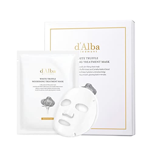 d'Alba | Italian weiß Truffle Nourishing Treatment Mask 5 Stück, pflegende Gesichtsmaske für die Nacht