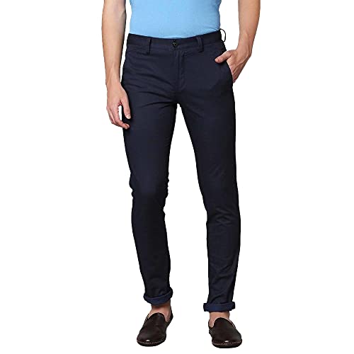 Image of Park Avenue Men's Cotton Blend Print Pattern Neo Fit Flat Front Chinos