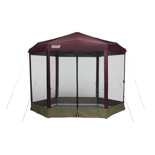 Coleman Back Home Screened Canopy Tent with Instant Setup, Outdoor Gazebo for Bug-Free Lounging, Fits Over Picnic Tables, Ideal for Parties, Events, Tailgates, Dining, & More