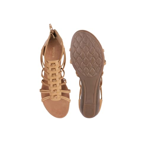 Image of Mochi Women Synthetic Leather Gladiator