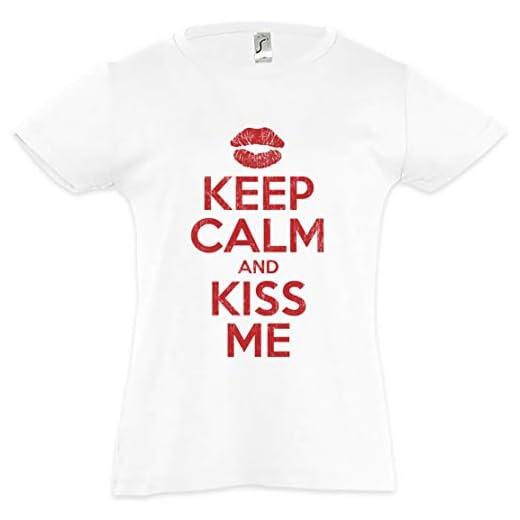 Urban Backwoods Keep Calm and Kiss Me flicka barn t-shirt