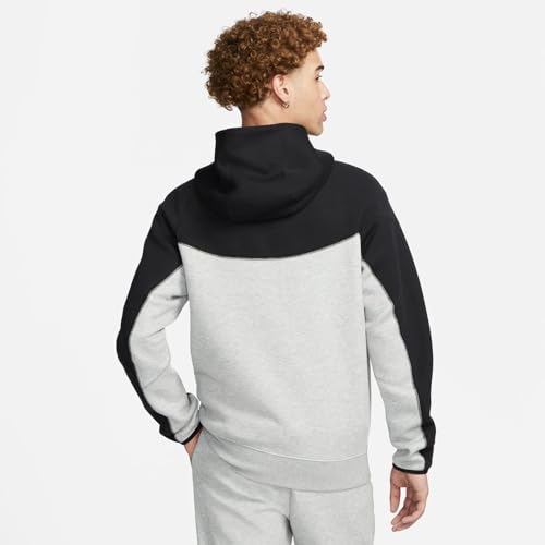 Nike Sportswear Tech Fleece Windrunner Men's Full-Zip Hoodie Size - XX-Large Heather/Black3