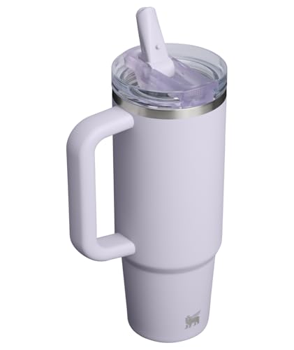 Image of STANLEY Quencher ProTour Flip Straw Tumbler with Leakproof Lid 30 oz | Built-In Straw & Handle | Cupholder Compatible for Travel | Insulated Stainless Steel Cup | BPA-Free | Purple Dust
