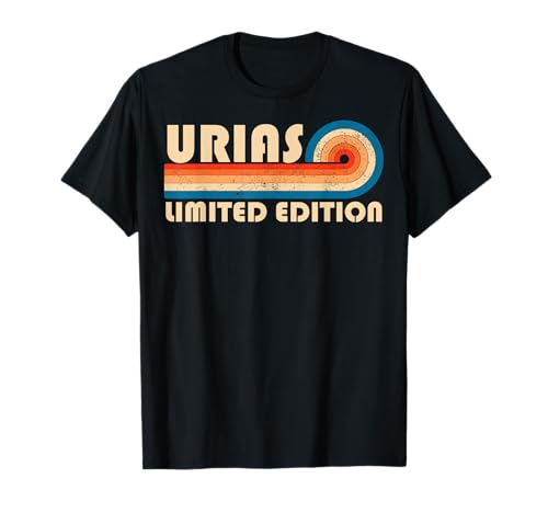 Urias surname retro vintage 80s 90s birthday reunion maglietta