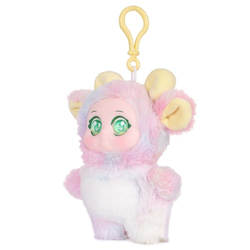 Image of Mirada Sheepiboo Vinyl Face Doll Toy | Soft Cuddly Doll with Adorable Expression for Girls & Kids | Cute Playtime Companion - 15cm