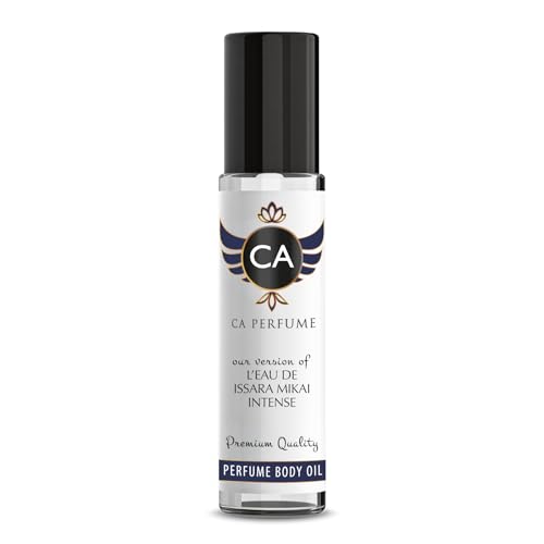 CA Perfume Impression of L'eau De Issara Mikai Intense for Men Fragrance Oil Woody Scent Long Lasting Cologne for Men Travel Size TSA Ready Mini Parfum Body Oil Roll-on 0.33 Fl Oz 10ml