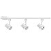 WAC Lighting H-7011/3-930-WT H-7011/3-930-BK Oculux 3 Light H Track Luminaire Kit, White