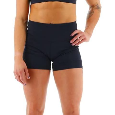 TYR Women's High Rise 4" Workout Shorts Cover