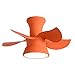 Ventilador de Techo con Luz y Mando a Distancia Pequeño Lampara Ventilador Techo Silencioso DC Motor Reversible 5 Aspas Modo Invierno Regulable para Habitación Infantil Niños Niñas,Naranja