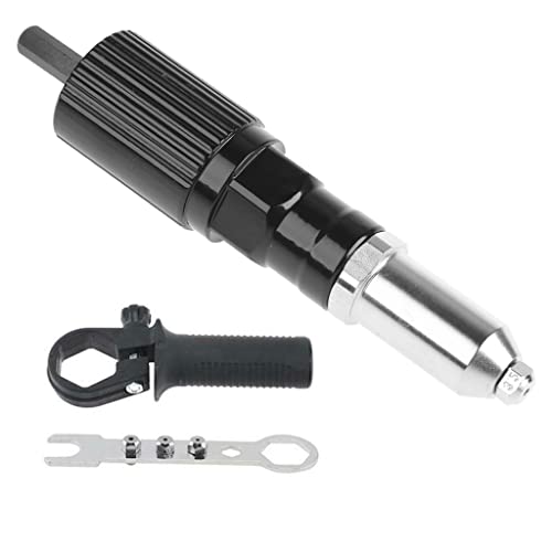 NIHENHAO Elektrische Nietmaschine Elektrischer Nietbohrer Adapter Nietwerkzeug Nietmutter Macine Adapter zum Nieten